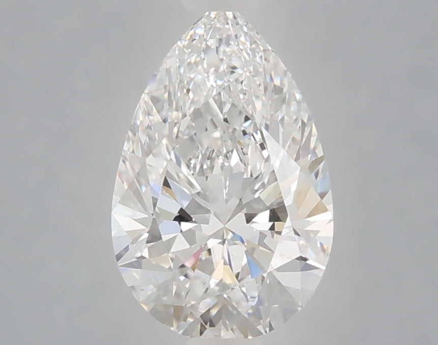 1.53 Carat Pear Shaped, Ideal Cut, D Color, VVS2 Clarity, IGI Certified Lab Grown Diamond
