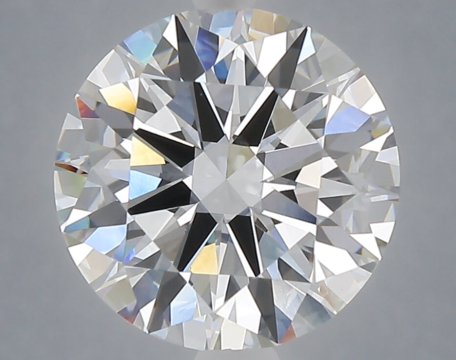 4.06 Carat Round Shaped, Ideal Cut, E Color, VVS2 Clarity, IGI Certified Lab Grown Diamond