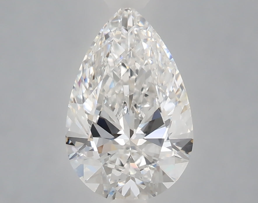 1.54 Carat Pear Shaped, Ideal Cut, D Color, VVS2 Clarity, IGI Certified Lab Grown Diamond