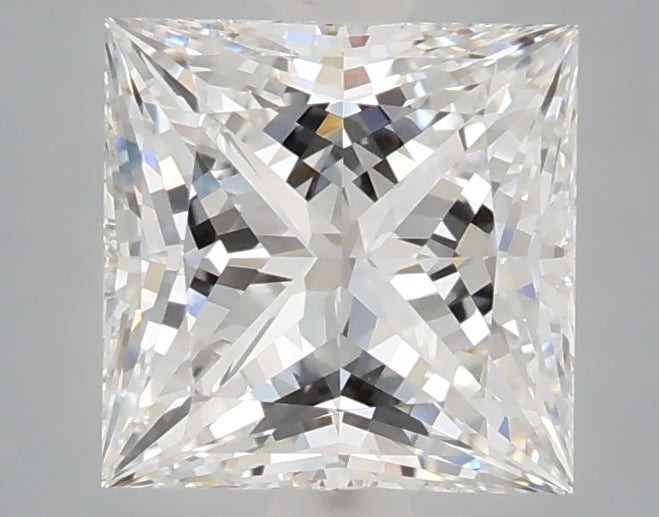 2.09 Carat Princess Shaped, Excellent Cut, E Color, VVS2 Clarity, IGI Certified Lab Grown Diamond