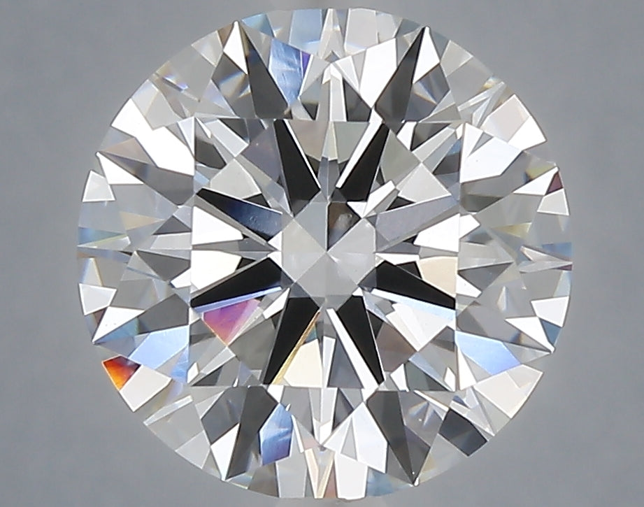 4.06 Carat Round Shaped, Ideal Cut, E Color, VVS2 Clarity, IGI Certified Lab Grown Diamond