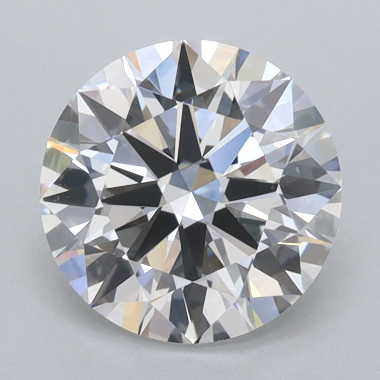 2.02 Carat Round Shaped, Excellent Cut, D Color, VVS2 Clarity, IGI Certified Lab Grown Diamond