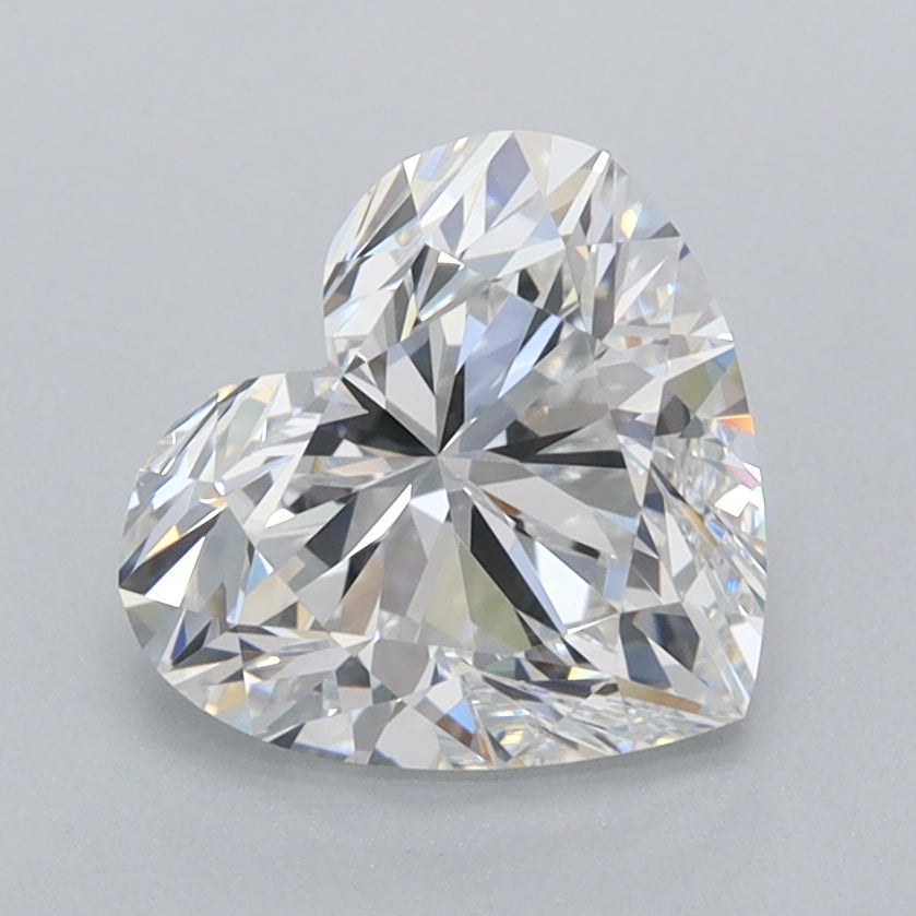 2.01 Carat Heart Shaped, Ideal Cut, D Color, VVS1 Clarity, IGI Certified Lab Grown Diamond
