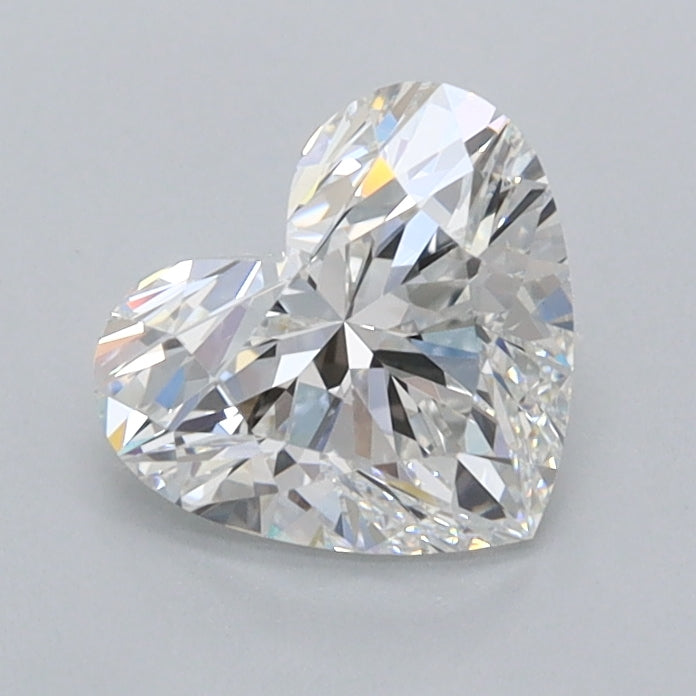 1.02 Carat Heart Shaped, Ideal Cut, E Color, VVS2 Clarity, IGI Certified Lab Grown Diamond