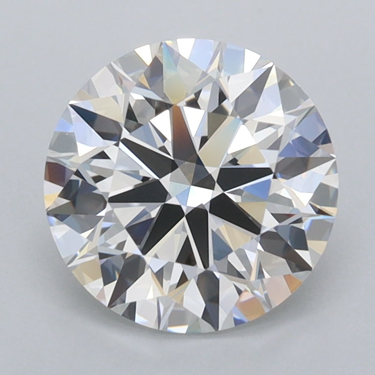 2.04 Carat Round Shaped, Ideal Cut, E Color, IF Clarity, IGI Certified Lab Grown Diamond