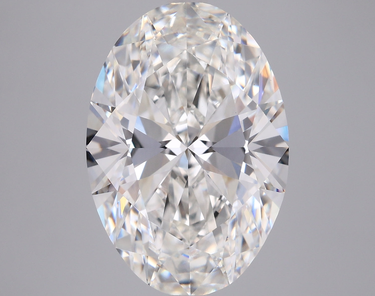 5.59 Carat Oval Shaped, Ideal Cut, F Color, VVS2 Clarity, IGI Certified Lab Grown Diamond