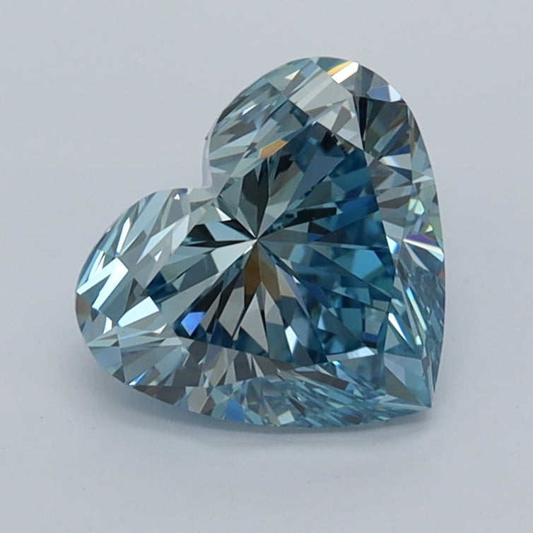 1.44 Carat Heart Shaped, Excellent Cut, VVS1 Clarity, IGI Certified Lab Grown Diamond