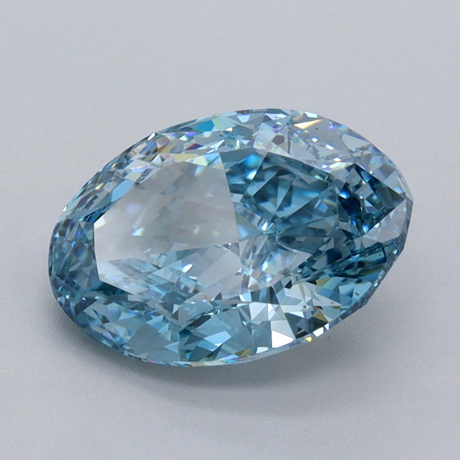 2.50 Carat Oval Shaped, Excellent Cut, VVS2 Clarity, IGI Certified Lab Grown Diamond