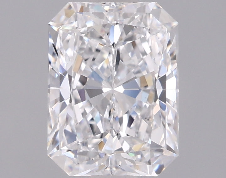 1.47 Carat Radiant Shaped, Ideal Cut, D Color, VVS2 Clarity, IGI Certified Lab Grown Diamond