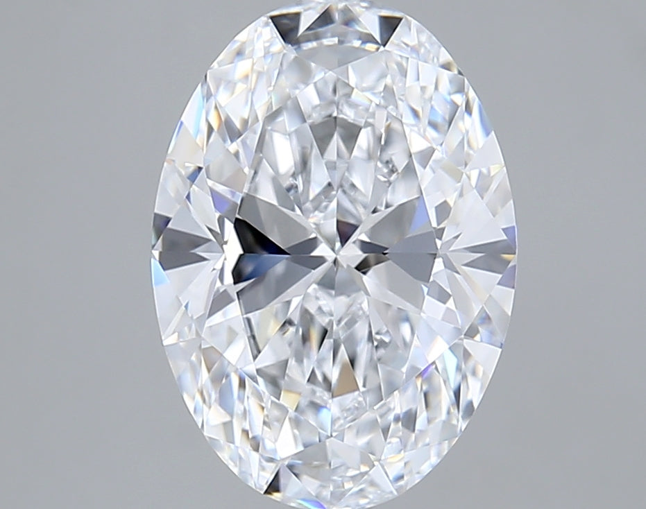 3.53 Carat Oval Shaped, Ideal Cut, D Color, VS1 Clarity, IGI Certified Lab Grown Diamond