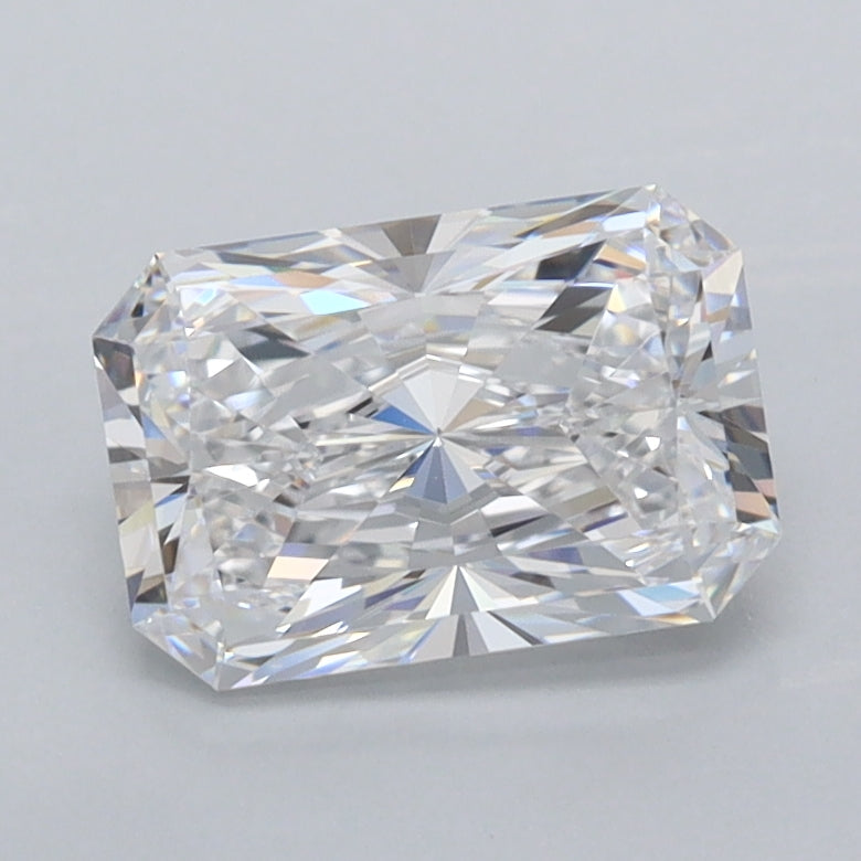 1.48 Carat Radiant Shaped, Excellent Cut, E Color, VVS2 Clarity, IGI Certified Lab Grown Diamond