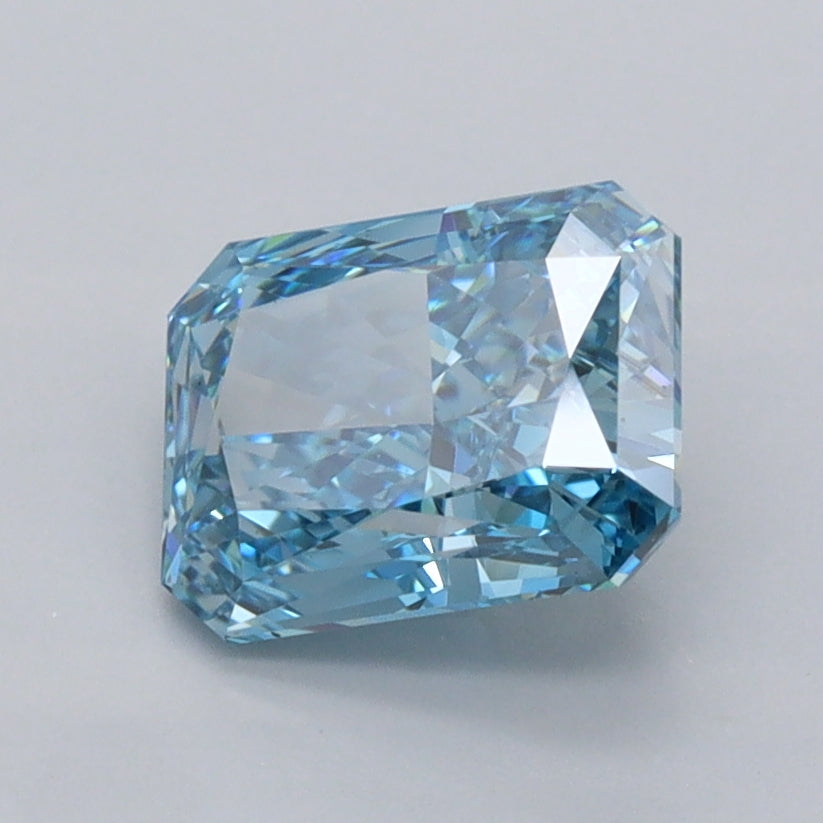 1.58 Carat Radiant Shaped, Ideal Cut, VVS1 Clarity, IGI Certified Lab Grown Diamond