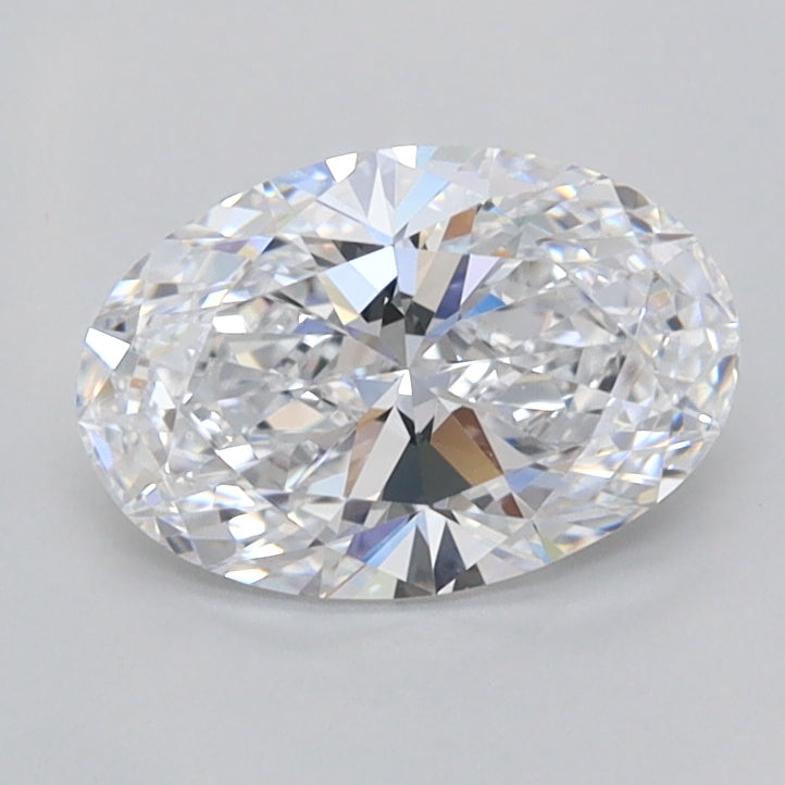 1.00 Carat Oval Shaped, Ideal Cut, D Color, FL Clarity, IGI Certified Lab Grown Diamond