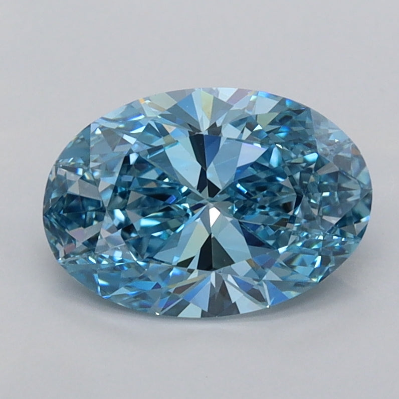 1.25 Carat Oval Shaped, Ideal Cut, VVS2 Clarity, IGI Certified Lab Grown Diamond