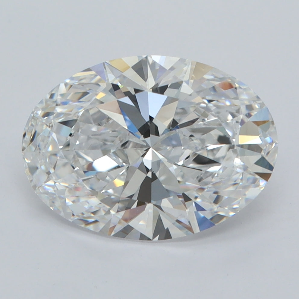3.01 Carat Oval Shaped, Ideal Cut, D Color, IF Clarity, IGI Certified Lab Grown Diamond