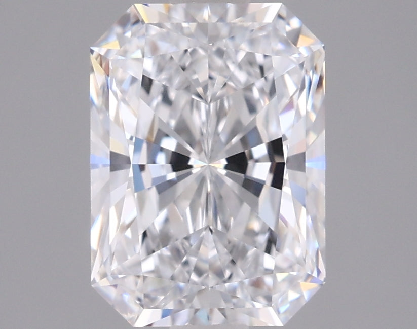 1.77 Carat Radiant Shaped, Ideal Cut, D Color, VVS1 Clarity, IGI Certified Lab Grown Diamond