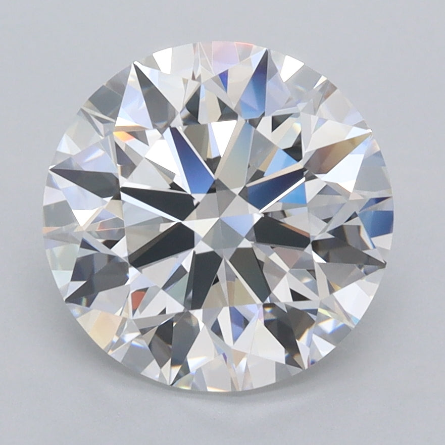 2.99 Carat Round Shaped, Ideal Cut, D Color, FL Clarity, IGI Certified Lab Grown Diamond