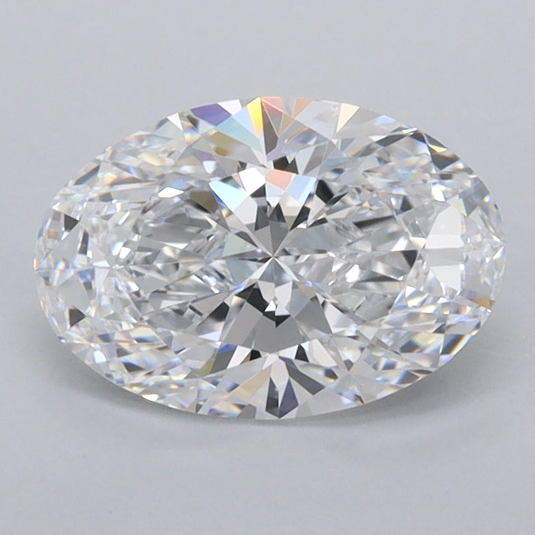 1.48 Carat Oval Shaped, Ideal Cut, D Color, IF Clarity, IGI Certified Lab Grown Diamond