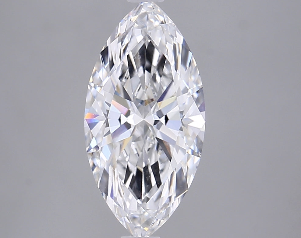1.91 Carat Marquise Shaped, Ideal Cut, D Color, VVS1 Clarity, IGI Certified Lab Grown Diamond