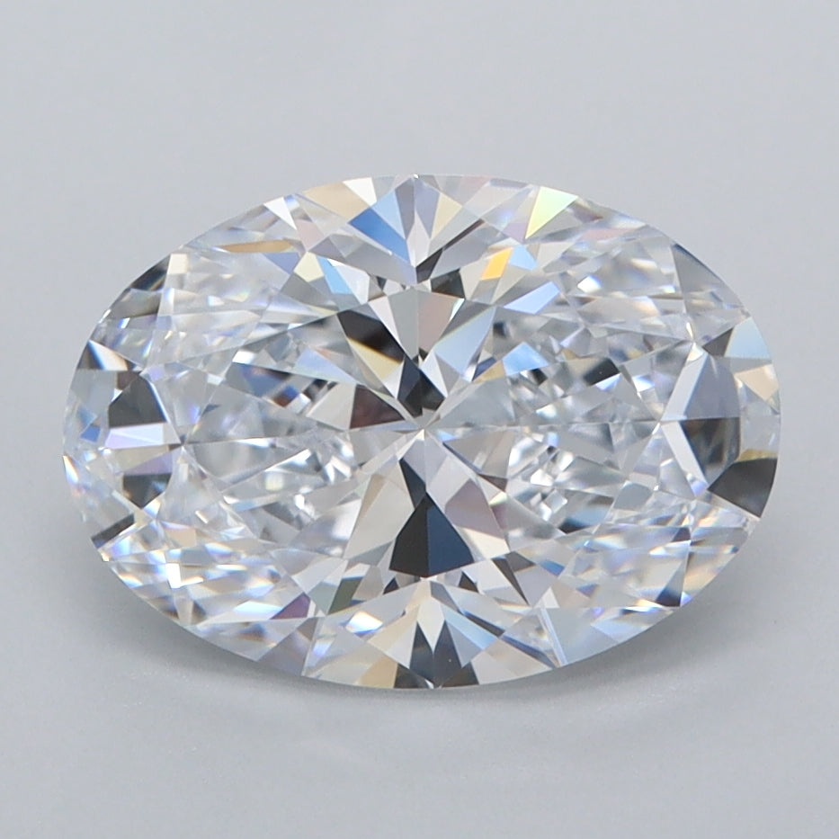 2.59 Carat Oval Shaped, Ideal Cut, E Color, FL Clarity, IGI Certified Lab Grown Diamond