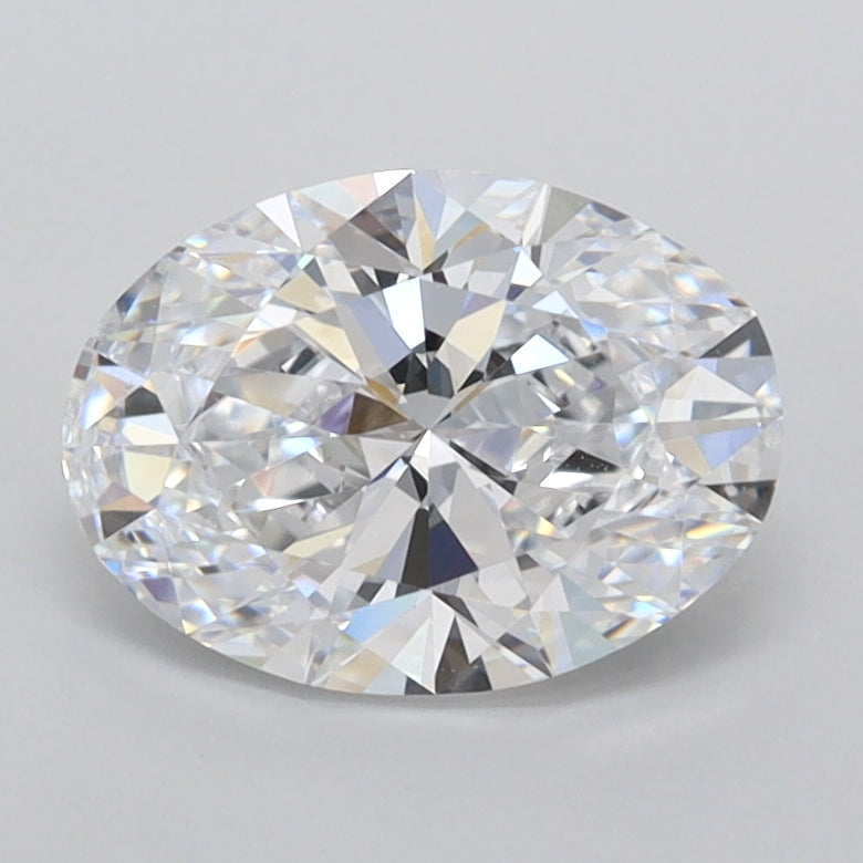 1.39 Carat Oval Shaped, Ideal Cut, D Color, FL Clarity, IGI Certified Lab Grown Diamond