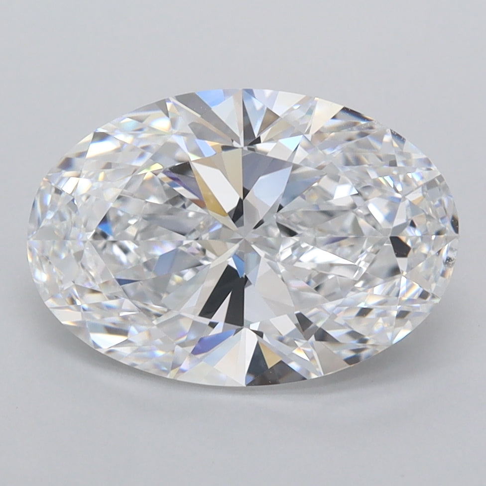 2.88 Carat Oval Shaped, Ideal Cut, D Color, FL Clarity, IGI Certified Lab Grown Diamond