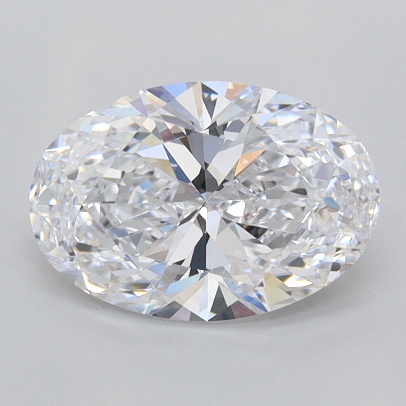 1.46 Carat Oval Shaped, Ideal Cut, D Color, FL Clarity, IGI Certified Lab Grown Diamond