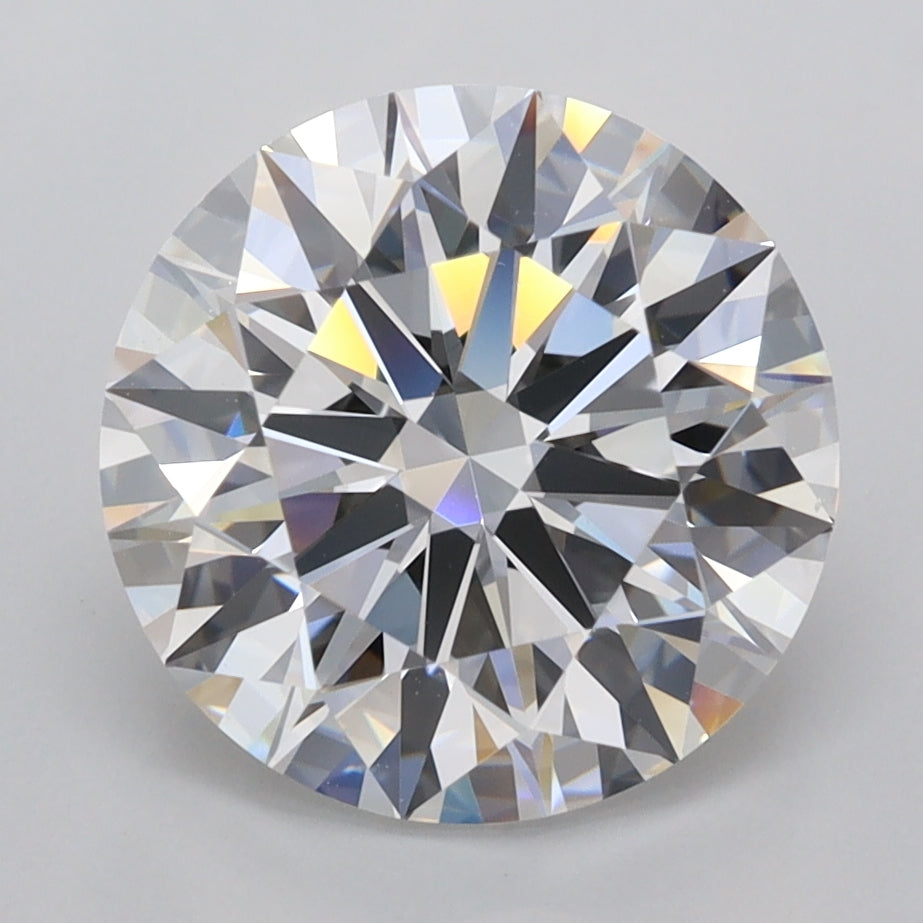 3.70 Carat Round Shaped, Ideal Cut, E Color, FL Clarity, IGI Certified Lab Grown Diamond