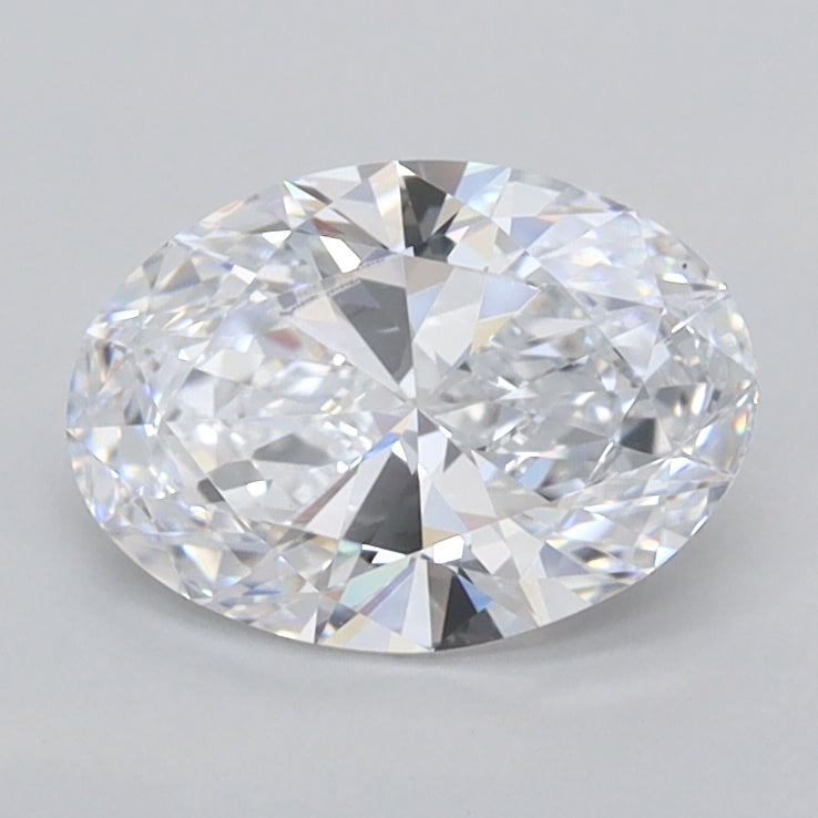 1.06 Carat Oval Shaped, Excellent Cut, D Color, FL Clarity, IGI Certified Lab Grown Diamond
