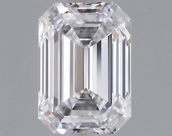 1.06 Carat Emerald Shaped, Ideal Cut, D Color, VS2 Clarity, IGI Certified Lab Grown Diamond