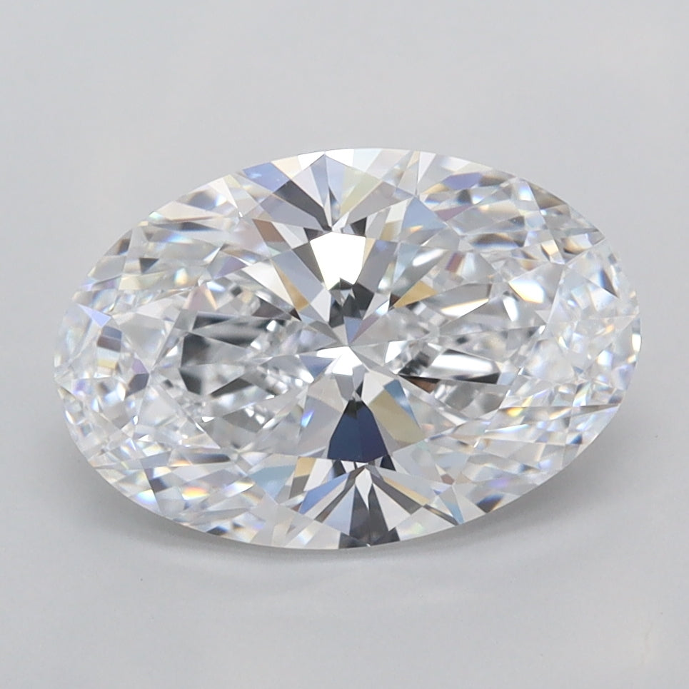 2.51 Carat Oval Shaped, Ideal Cut, D Color, FL Clarity, IGI Certified Lab Grown Diamond