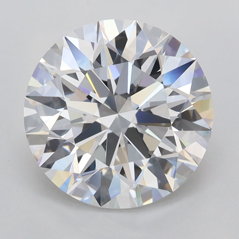 2.94 Carat Round Shaped, Ideal Cut, D Color, FL Clarity, IGI Certified Lab Grown Diamond