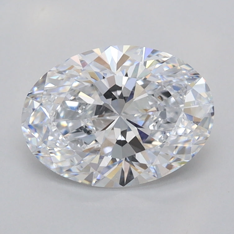 1.25 Carat Oval Shaped, Ideal Cut, D Color, FL Clarity, IGI Certified Lab Grown Diamond