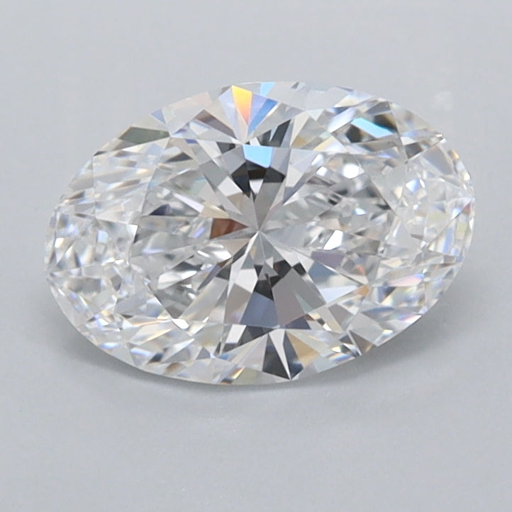 1.03 Carat Oval Shaped, Ideal Cut, D Color, FL Clarity, IGI Certified Lab Grown Diamond