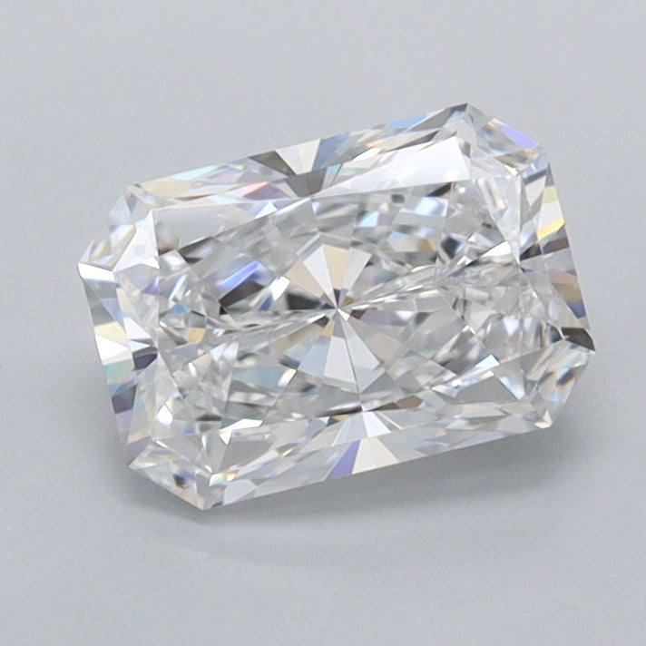 1.32 Carat Radiant Shaped, Ideal Cut, D Color, FL Clarity, IGI Certified Lab Grown Diamond
