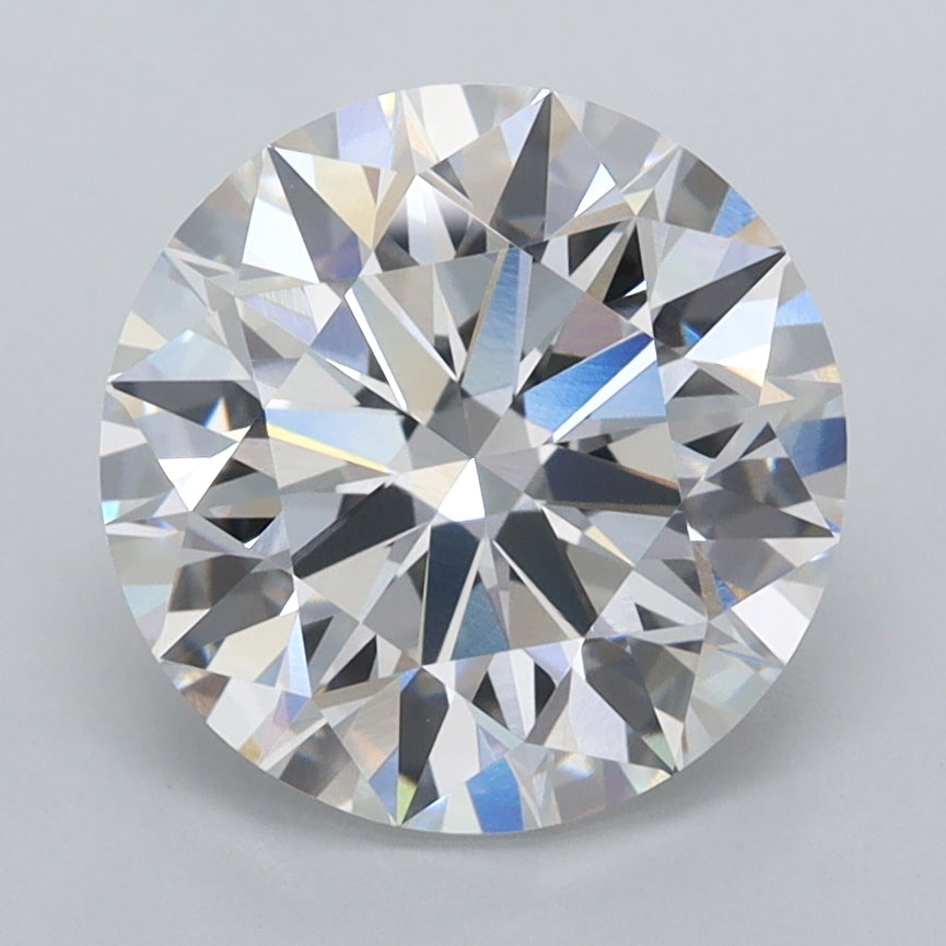 3.14 Carat Round Shaped, Ideal Cut, D Color, FL Clarity, IGI Certified Lab Grown Diamond