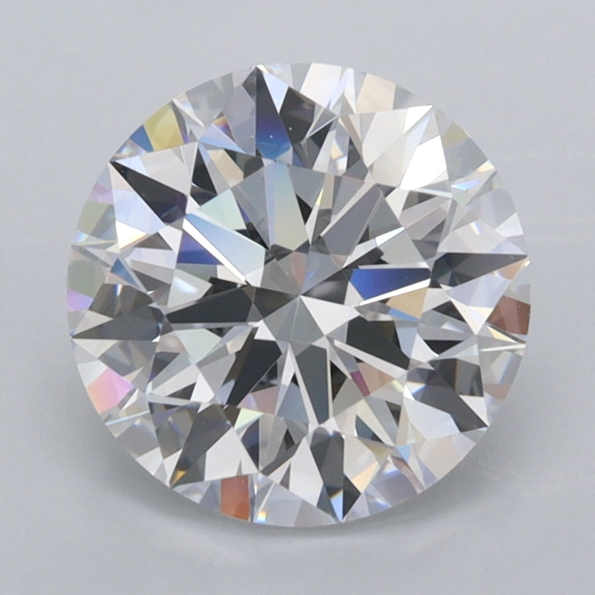 2.63 Carat Round Shaped, Ideal Cut, D Color, FL Clarity, IGI Certified Lab Grown Diamond