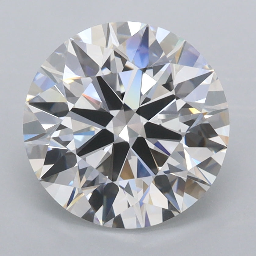 2.89 Carat Round Shaped, Ideal Cut, D Color, FL Clarity, IGI Certified Lab Grown Diamond
