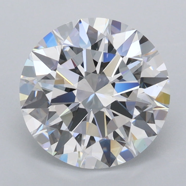 2.20 Carat Round Shaped, Ideal Cut, D Color, FL Clarity, IGI Certified Lab Grown Diamond