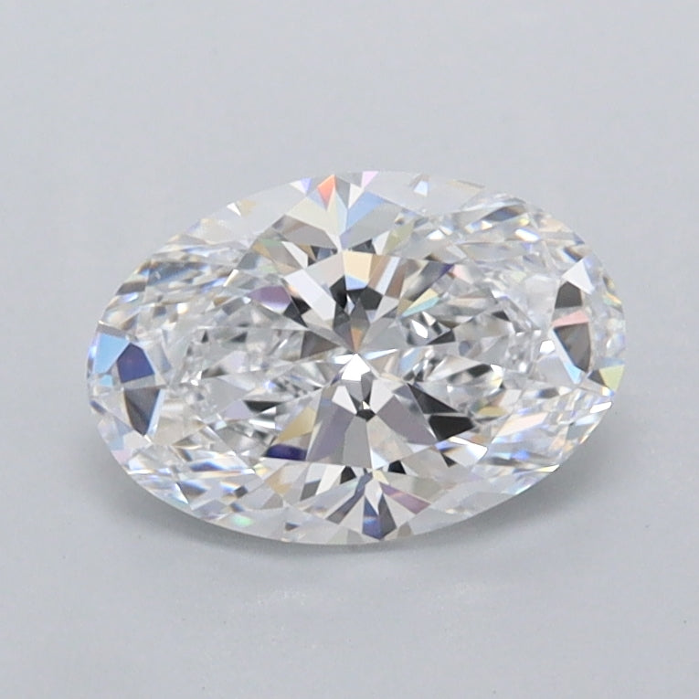 1.00 Carat Oval Shaped, Ideal Cut, D Color, FL Clarity, IGI Certified Lab Grown Diamond