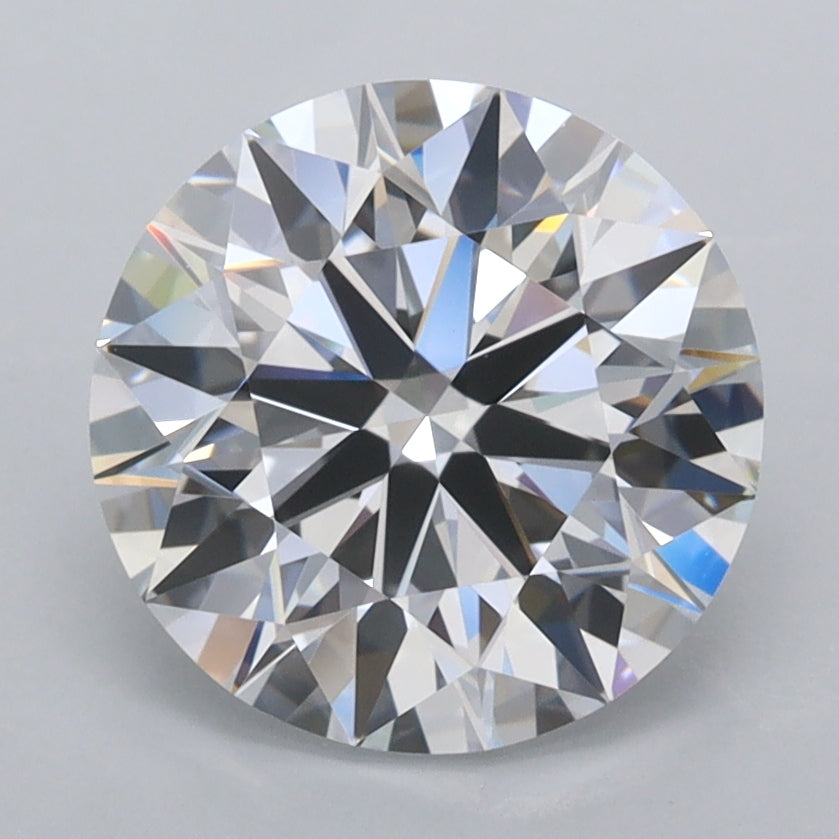 2.86 Carat Round Shaped, Ideal Cut, D Color, FL Clarity, IGI Certified Lab Grown Diamond