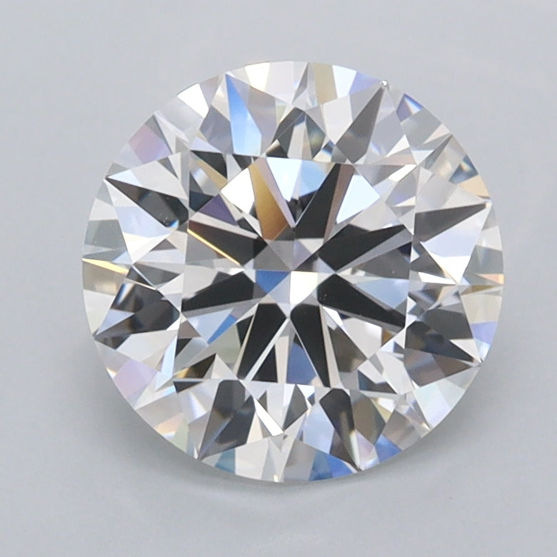 1.90 Carat Round Shaped, Ideal Cut, D Color, FL Clarity, IGI Certified Lab Grown Diamond