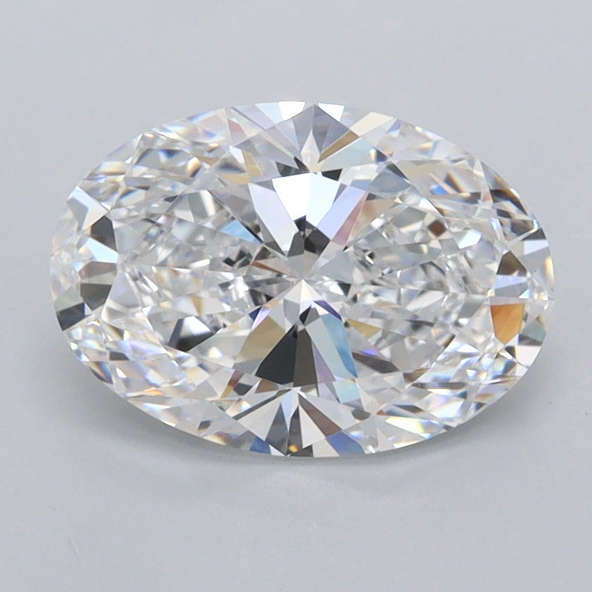 1.76 Carat Oval Shaped, Ideal Cut, D Color, FL Clarity, IGI Certified Lab Grown Diamond