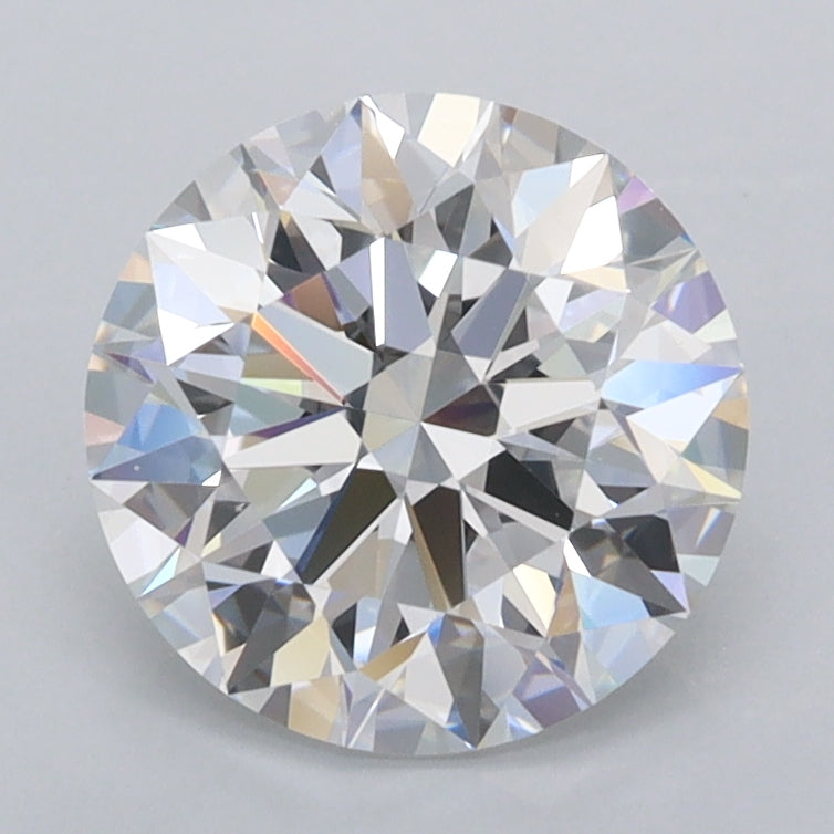 2.04 Carat Round Shaped, Ideal Cut, D Color, FL Clarity, IGI Certified Lab Grown Diamond