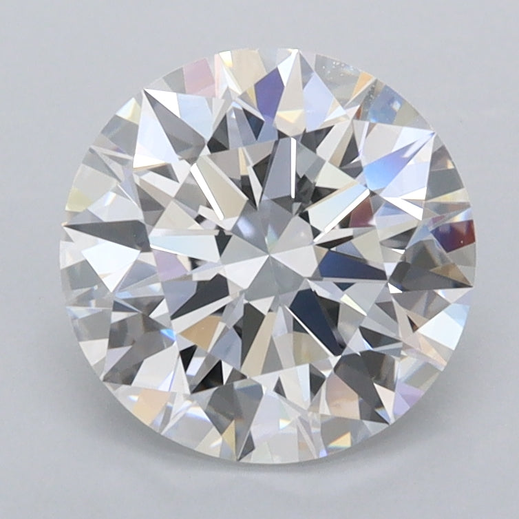 2.04 Carat Round Shaped, Ideal Cut, D Color, FL Clarity, IGI Certified Lab Grown Diamond