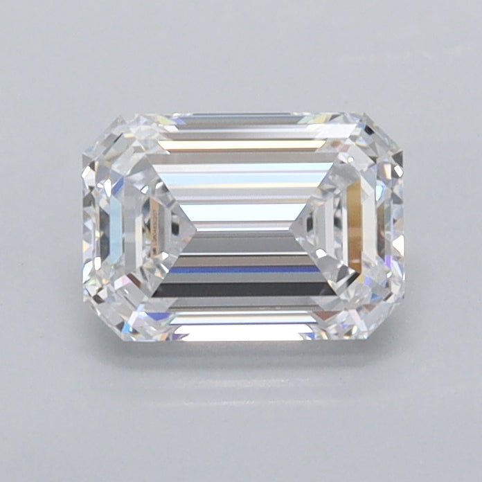0.82 Carat Emerald Shaped, Ideal Cut, D Color, FL Clarity, IGI Certified Lab Grown Diamond