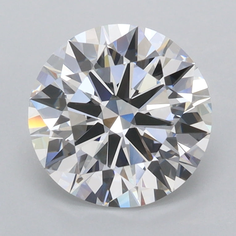 1.86 Carat Round Shaped, Ideal Cut, D Color, FL Clarity, IGI Certified Lab Grown Diamond