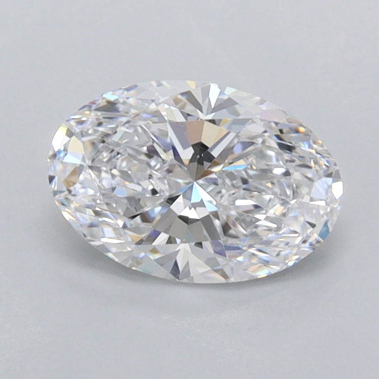 0.98 Carat Oval Shaped, Ideal Cut, D Color, FL Clarity, IGI Certified Lab Grown Diamond