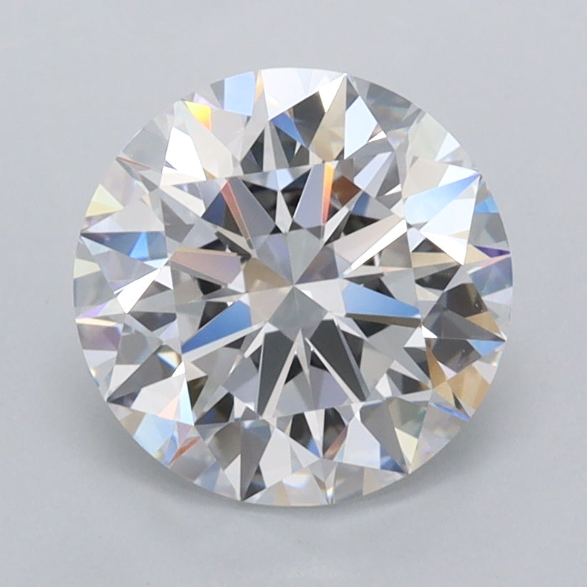 2.19 Carat Round Shaped, Ideal Cut, D Color, FL Clarity, IGI Certified Lab Grown Diamond