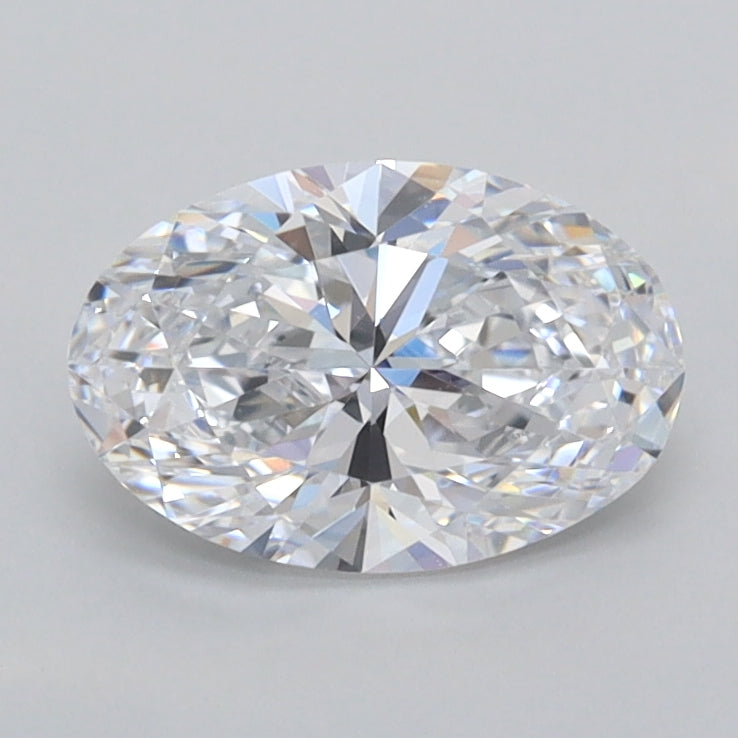 1.07 Carat Oval Shaped, Ideal Cut, D Color, FL Clarity, IGI Certified Lab Grown Diamond